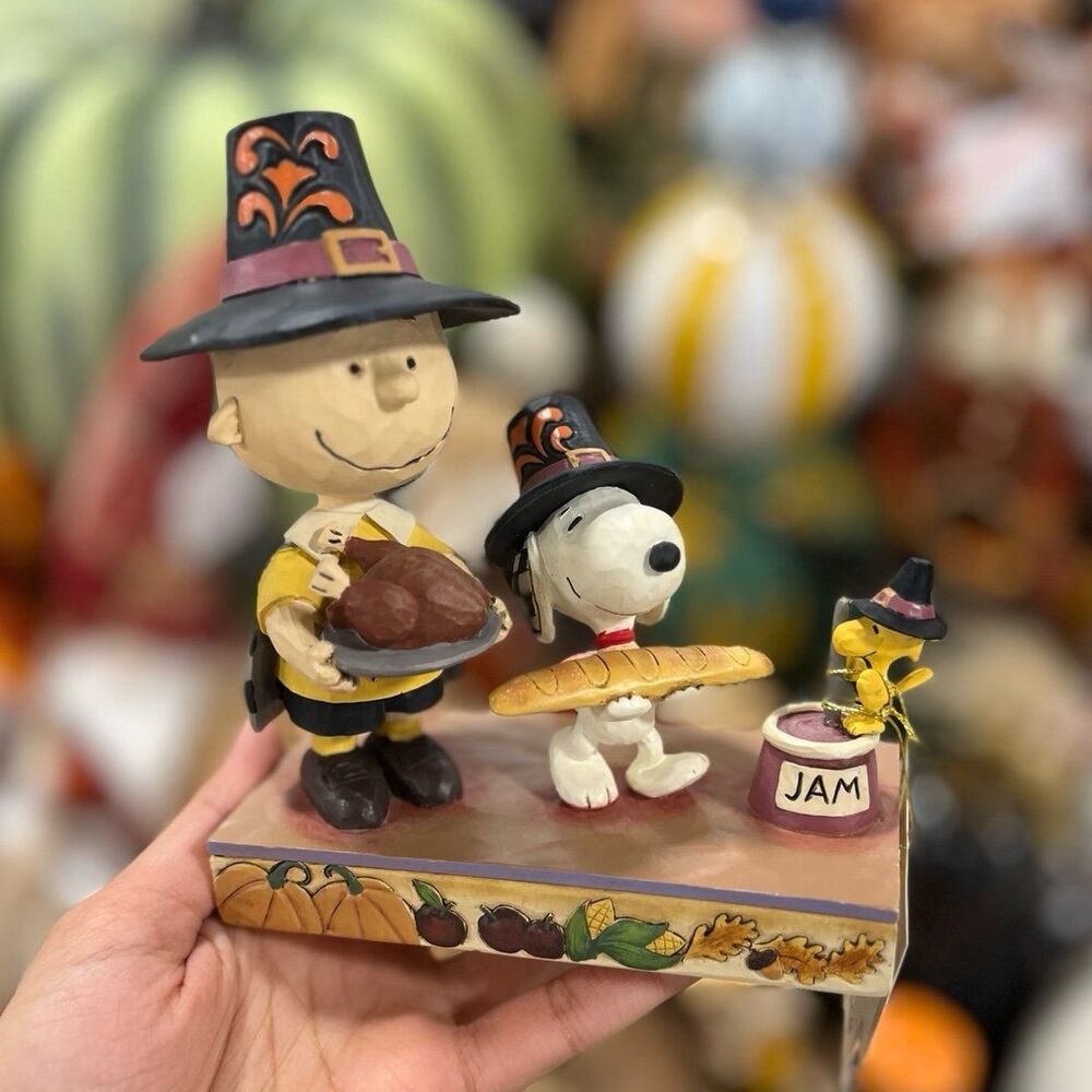 Peanuts Charlie Brown Snoopy Jim Shore “Thankful for Friendship” Figurine Decor